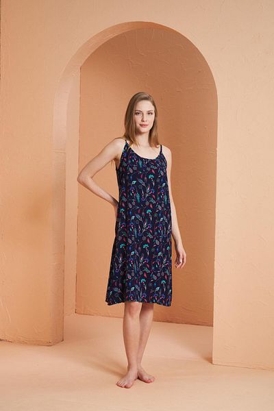 PJS Γυναικείο φόρεμα Navy Blue 27150