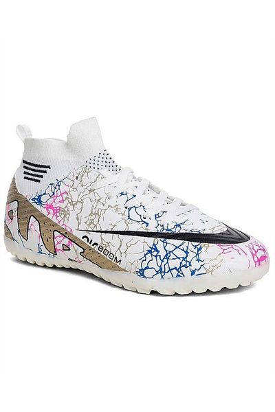 LALİGA Laliga Air 565 Model. White-Gold (40-44) Astroturf Football Shoes