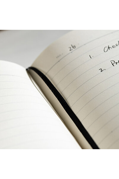 Deli EN114L-GR Leather Cover Notebook A5 96 Sheets – ideal for business & daily notes