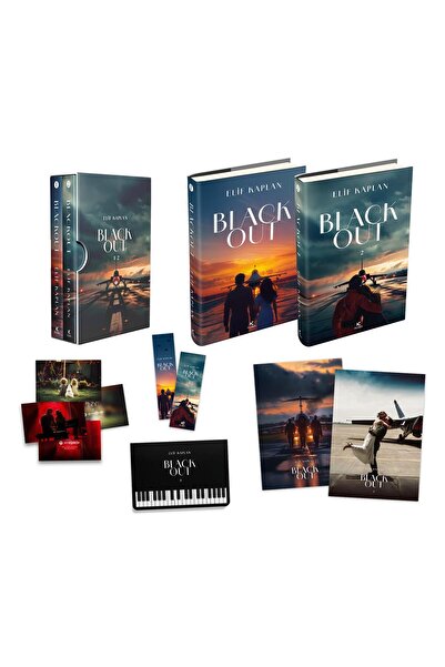 Pukka yayınları BLACKOUT 1-2 KUTU SET DEFTER HEDİYELİ CİLTLİ—ELİF KAPLAN