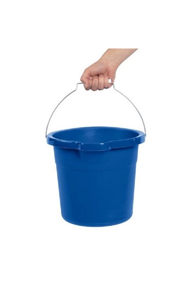 Sterilite Durable Construction BPA-Free Rim Design Spout Pail Blue Morpho 12 Quart