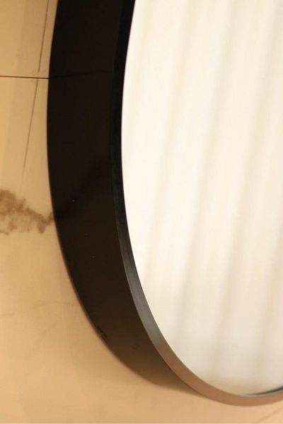 DEC13 Oval mirrors, size 70*140 cm, black frame, vertical hanging