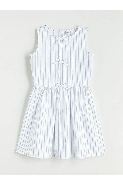 LC Waikiki Rochie pentru fetiță cu dungi cu decolteu