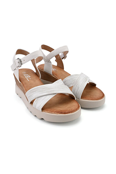 Tmall Women's Sandals, With Platform, Made of Eco-Leather, SA94, White