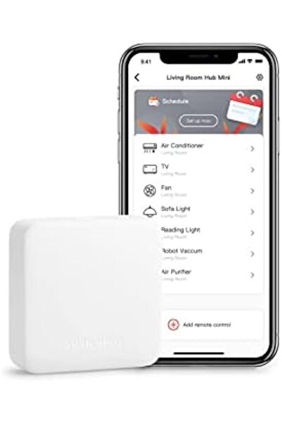 SwitchBot Hub Mini - White Remote Control Hub for Air Conditioning, TV and Other Infrared Controllab