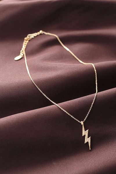 Clariss Zircon Stone Lightning Design Women's Necklace