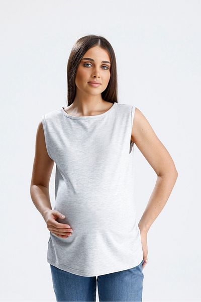 KATLİN MATERNİTY WEAR قميص داخلي للحوامل، حزام سميك ناعم الملمس، قماش ليكرا قطني