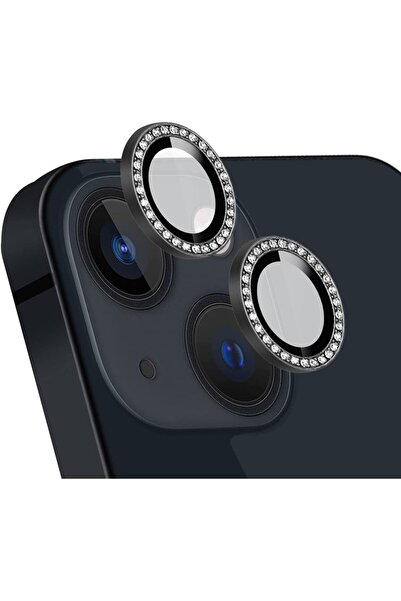 REON Iphone 13 / 13 Mini Uyumlu Taşlı Kamera Lensi Koruyucu