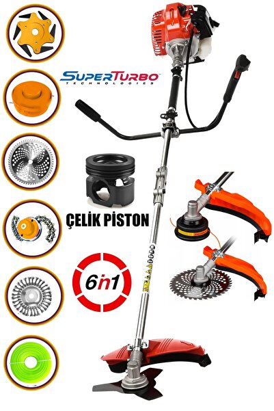 STAXX POWER Güçlendirilmiş Çelik Pistonlu 20HPX Super Benzinli Yan Tırpan Ot ...