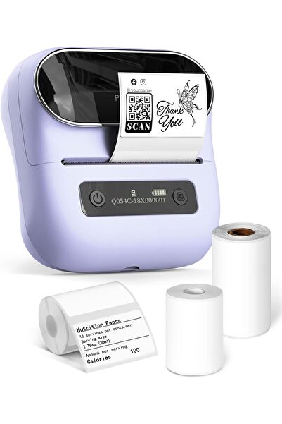 Phomemo صانعو الملصقات، طابعة ملصقات بلوتوث للباركود، العنوان، المنزل، البريد، الشركات الصغيرة، ج