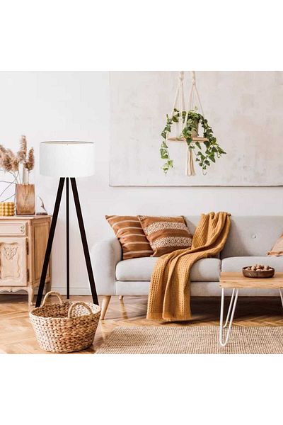 Desire Floor Lamp (Chandelier) Three wooden legs