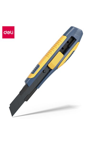 Deli TD502 Cutter 18×100mm Anti-corrosion Auto-lock Knife – ideal for daily cutting use