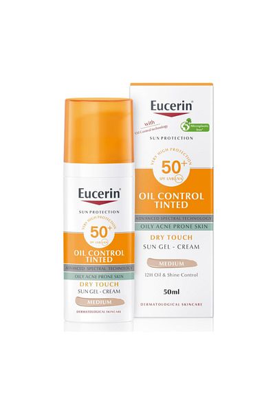 Eucerin oil Control Tinted Gel-Cream Face Sunscreen SPF 50+ – 50 ml