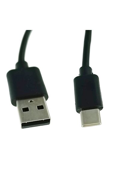 OEM Cable with USB-A male to USB-C male connectors, length 100cm, CB-03B, charging, data transfer, black