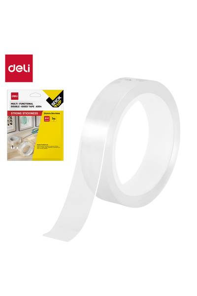 Deli شريط مزدوج الجوانب EA504 - مثالي للأعمال اليدوية والتعبئة والتغليف ومهام...