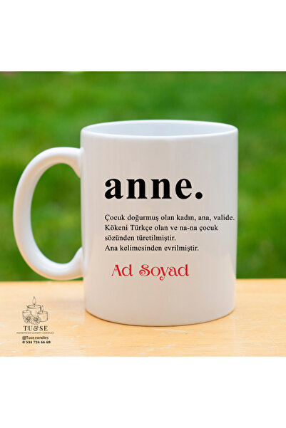 Tu&Se Candles ❤️ Canım Anneme Özel Hediye – Kişiye Özel Kupa