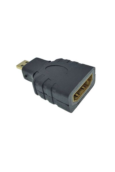 OEM HDMI female to microHDMI male adapter, 4K, 3D, ARC, ethernet, black