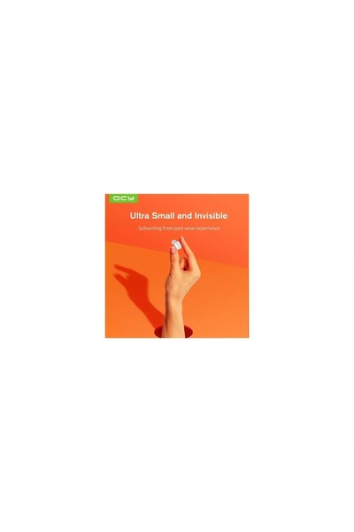 QCY سماعة رأس Mini2 أحادية بلوتوث 5.0 خفيفة الوزن للغاية وصغيرة الحجم ومريحة، باللون الأبيض