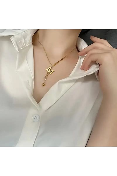Ayzen Letter m Necklace