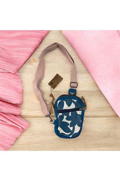 Old Cotton Vintage Unisex Colorful Daily Casual Gatherer Cross Chest Shoulder Messenger Bag 13Cmx21Cm