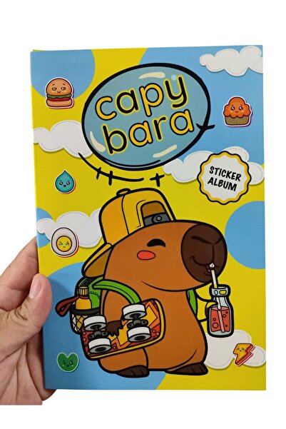 Emrah Gültekin Capybara Sticker Albüm – 16 Sayfa | 250 Renkli Sevimli Etiket ...