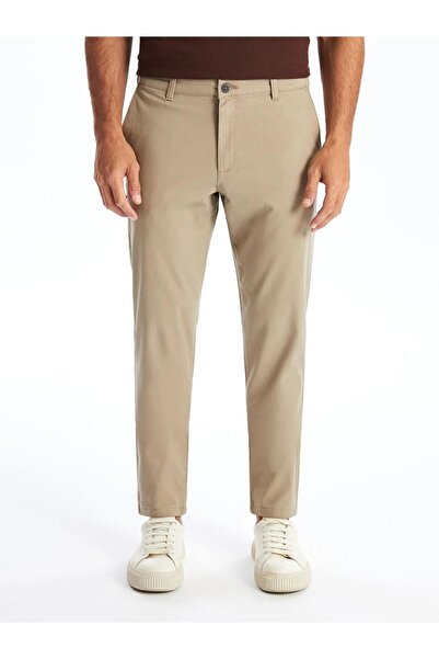LC Waikiki LCWAIKIKI Classic Bej Dar Kalıp Erkek Chino Pantolon