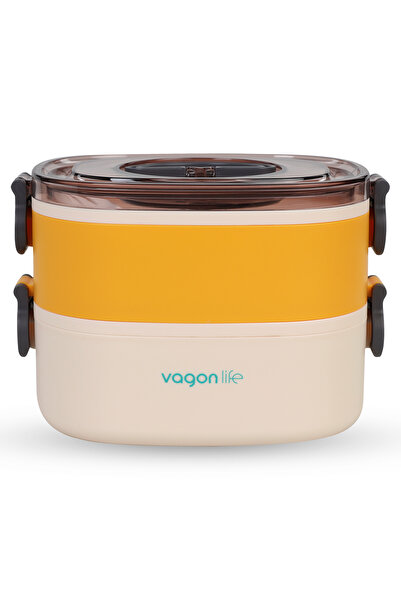 Vagonlife 1200 Ml 3 Bölmeli Paslanmaz Çelik Lunchbox BL50251-2 (Karışık Renk ...