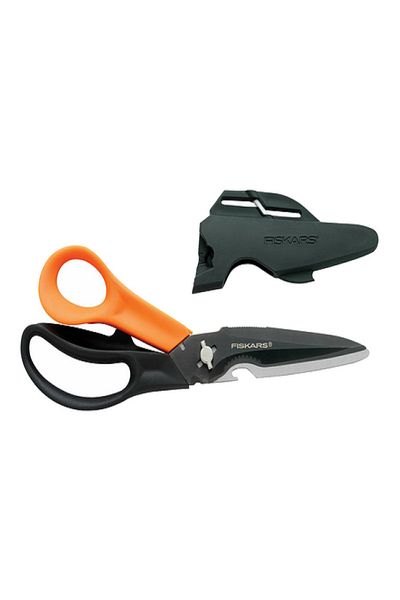 FiSKARS Stainless Steel Garden Scissors with Comfort Grip Handle
