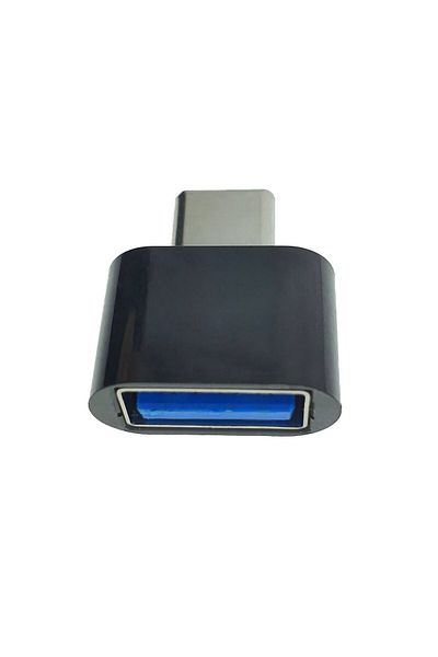 OEM OTG adapter USB 2.0 female to USB type C male, power, connection and data transfer, black