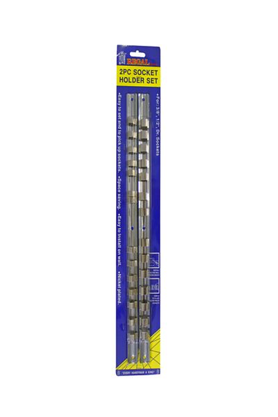 Regal Tools 2-Piece Nickel Plated Socket Holder Set