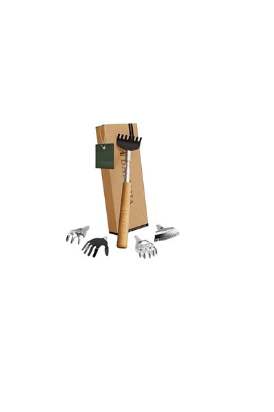 Bambua 6-piece telescopic scratching post set Bambua, maximum 65 cm, 5 attachments, bamboo handle