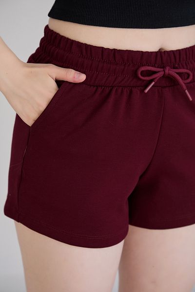 Dream Style Women's Shorts Modal Fabric Soft Textured Stretchy Lycra Lace-Up Double Pocket Shorts