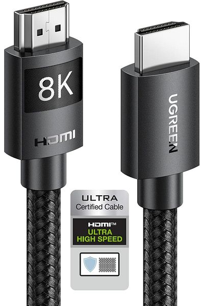 Ugreen HDMI Cable 3M 8K HDMI 2.1 Ultra HD High-Speed 48Gbps 8K@60Hz Braided Cord eARC Dynamic HDR Do