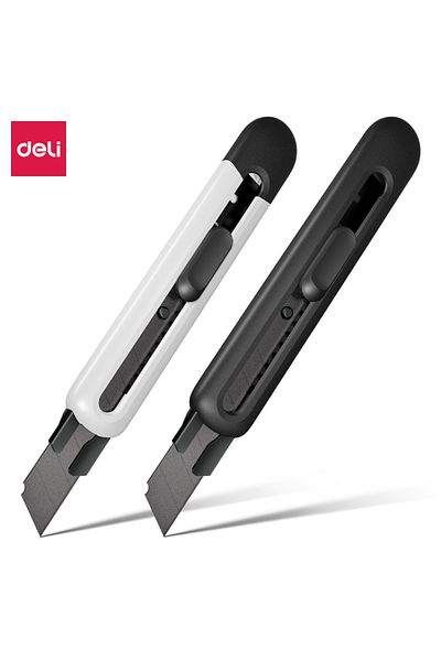 Deli TD501-BK Utility Knife BLACK – ideal for crafting & daily cutting tasks