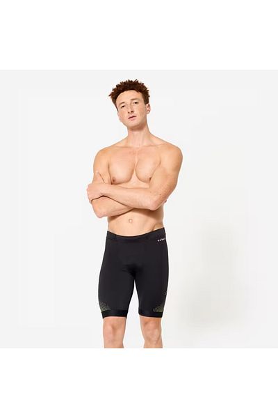 Decathlon Ανδρικό μαγιό Jammer - Μαύρο/Κίτρινο - 500 FITI