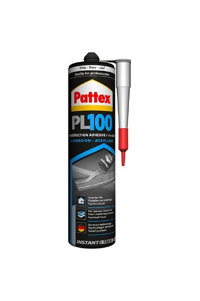 Pattex PL100 Construction Adhesive for Interior Fix White 380g