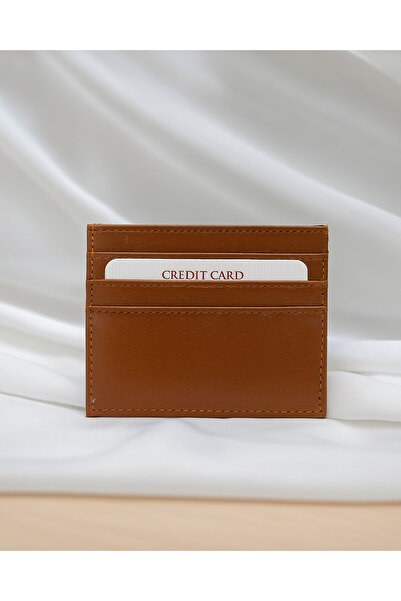 Aura Collection Online حامل بطاقات ليفا 7 أقسام لون بني