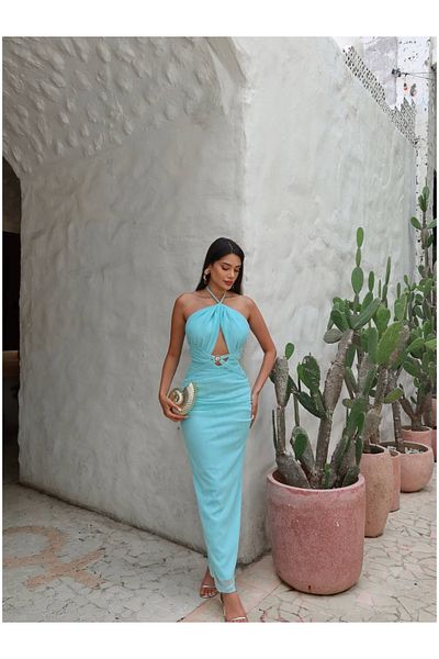 ESRAHELVACI Eh Collection Oyster Buckle Dress