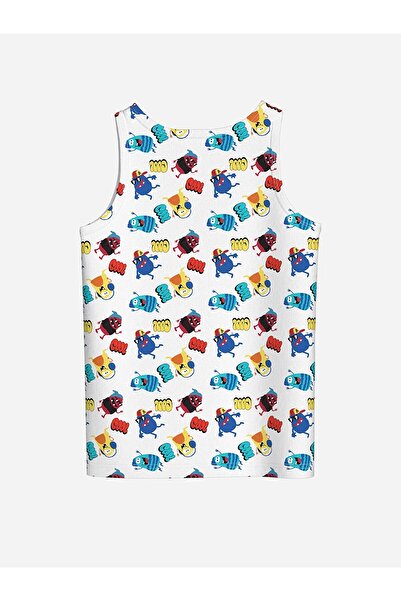 LC Waikiki LCW Kids Beyaz Bisiklet Yaka Erkek Çocuk Atlet 2'li