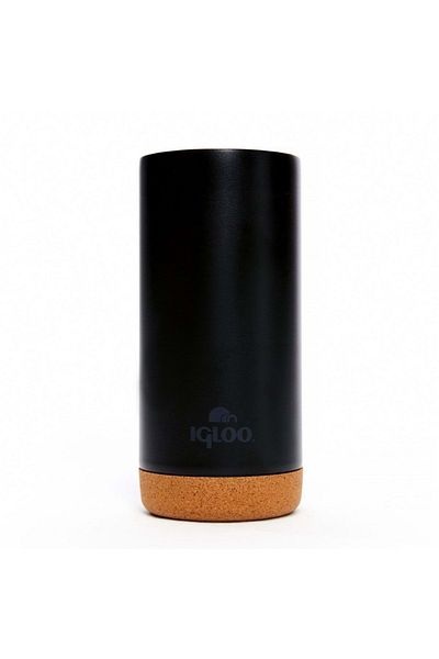 IGLOO Cork Mug 500ml Thermos Mug Cup Flask Black