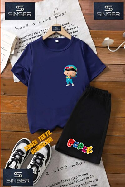 SS SİNSER Children's Unisex “Pepee Sleeves Tied“ Custom Printed Crew Neck T-S...