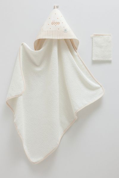 Caramell Newborn Swaddle Towel 82^90 cm and 1 Piece Pouch Knitted Swaddle Towel