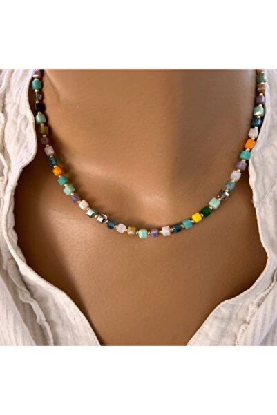 Home Çek Kristali Küp Kolye