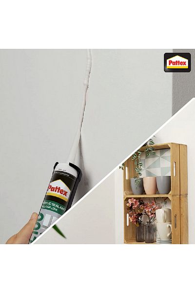 Pattex High-Quality Silicone Acrylic Sealant White 280ml