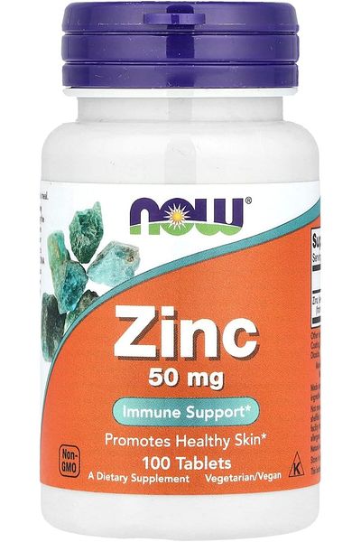 Now Foods Zinc(Zinc) Iron 50 Mg, 100 Tablets