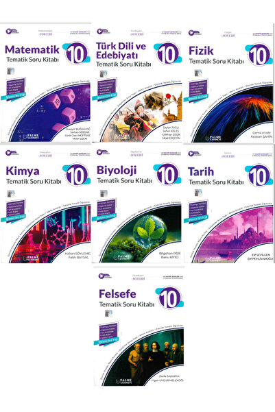 Efsane Yayınları 10.Sınıf Palme Matematik + Edebiyat + Fizik Tematik Soru Ban...