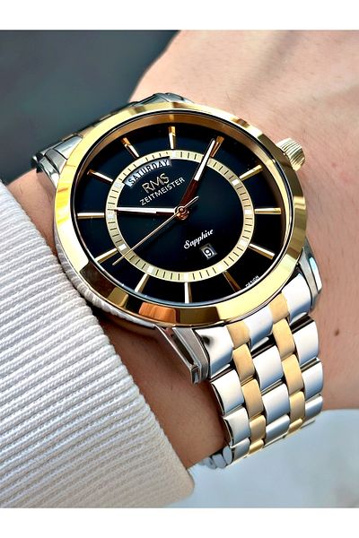 Romanson Function 24 Months Guarantee Steel Case Sapphire Glass Men's Wristwatch 1631.06Mr