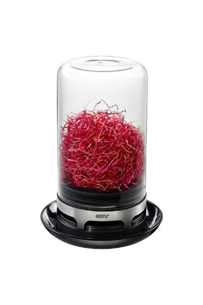 GEFU Bivita Spounting Seed Propagator Jar with Ventilated Base Clear and Black