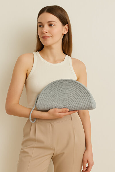 UPEKA Jütip Natural Wicker Look Holiday Beach de tranziție Geantă de mână pen...