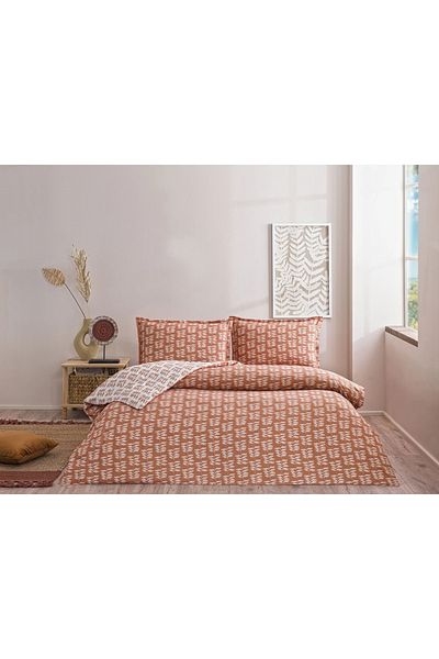 Taç Σετ Παπλωματοθήκη Seç&ser Διπλό Lorien Orange (Δύο πλευρές με σχέδιο)